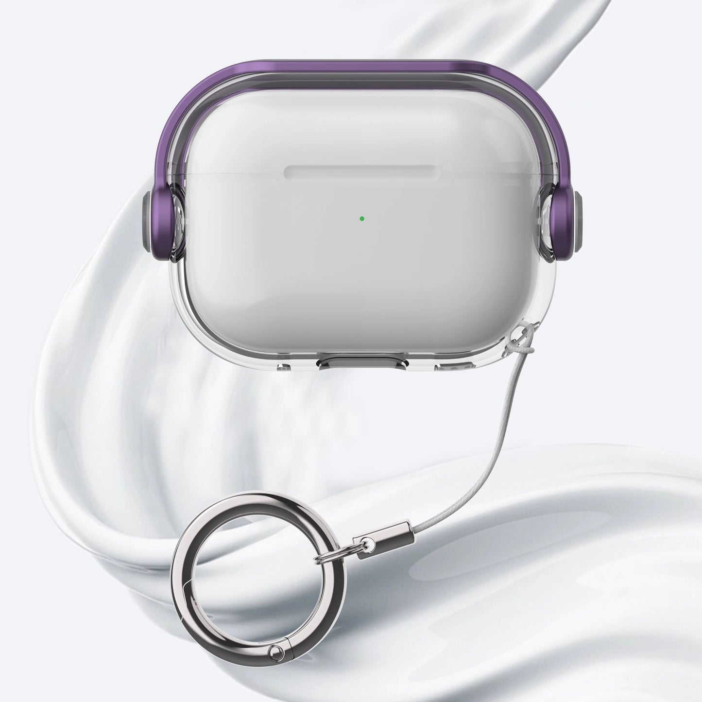 SafeLock Transparent AirPods Case - PineApple 