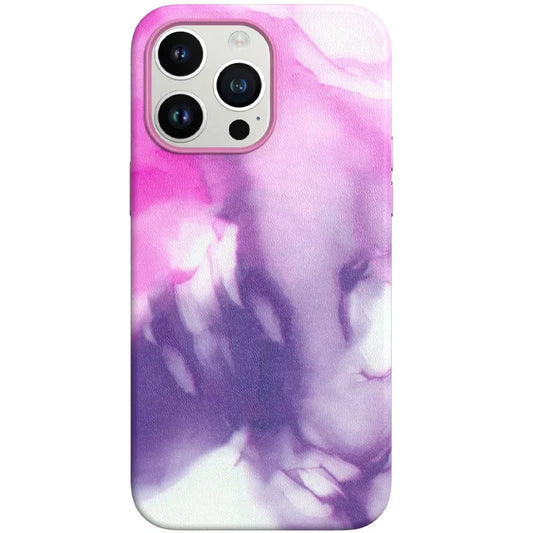 iPhone 14 Series Colour Printed Case in Leather with MagSafe - Figura