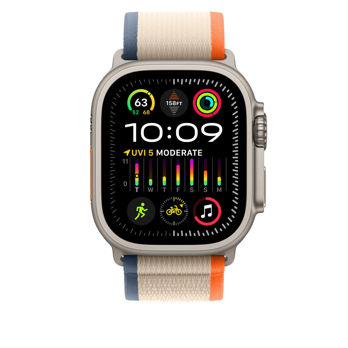 Apple Watch Strap Orange/Beige Trail Loop - PineApple
