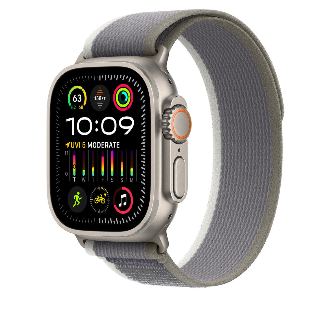 Apple Watch Strap Green/Gray Trail Loop - PineApple 