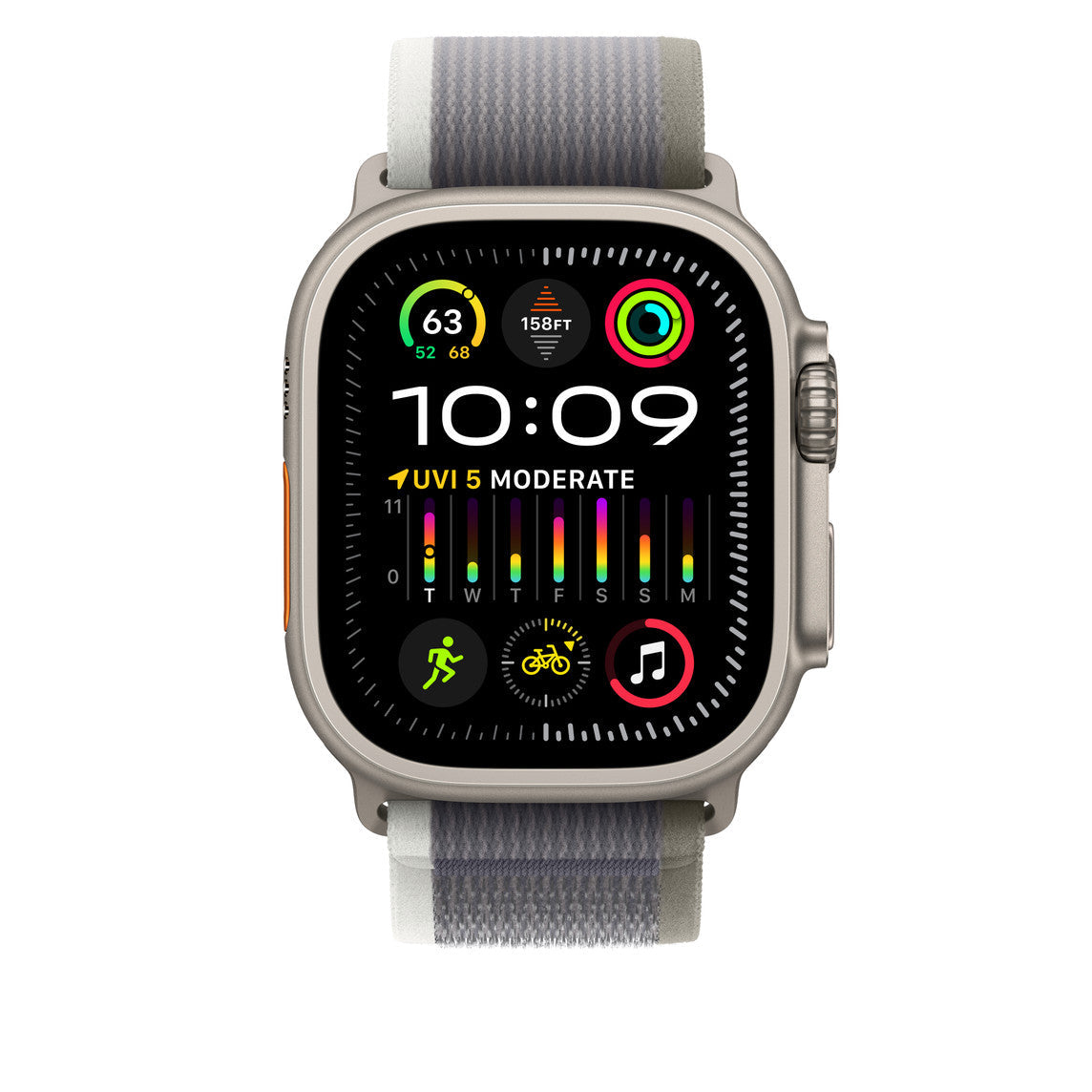 Apple Watch Strap Green/Gray Trail Loop - PineApple 