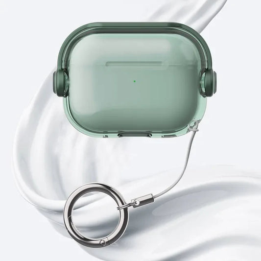 SafeLock Transparent AirPods Case - PineApple 