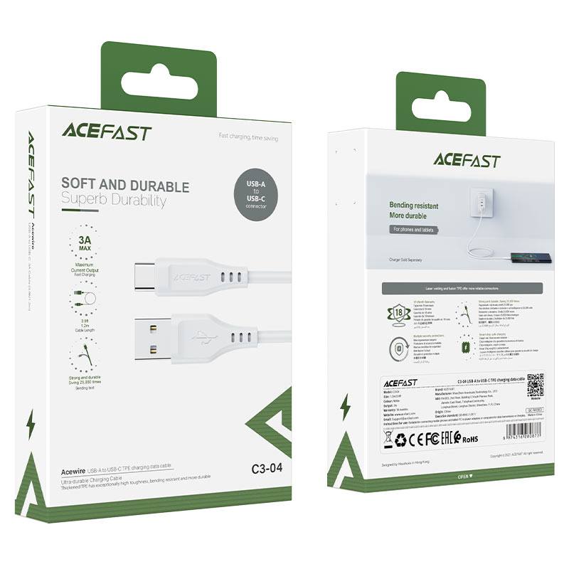 AceFast USB-A to USB-C Charging Cable