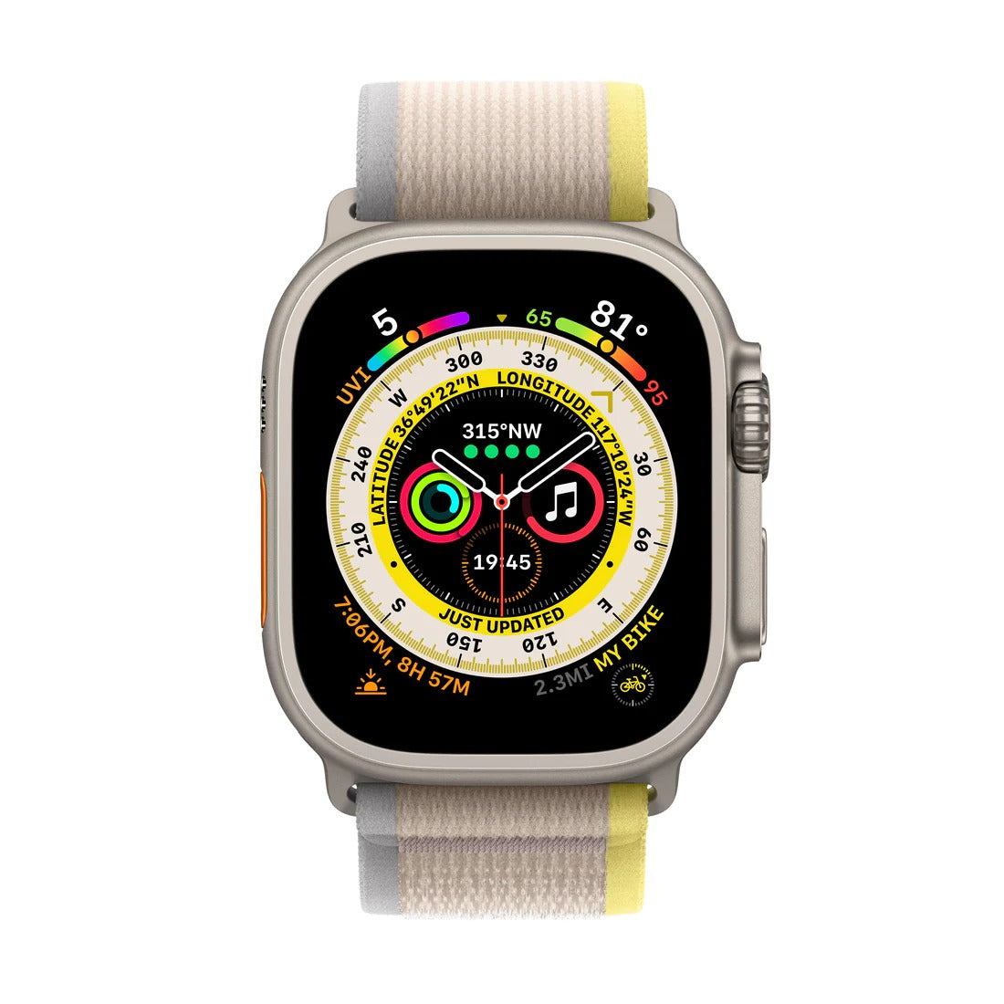 Apple Watch Strap Yellow/Beige Trail Loop - PineApple 