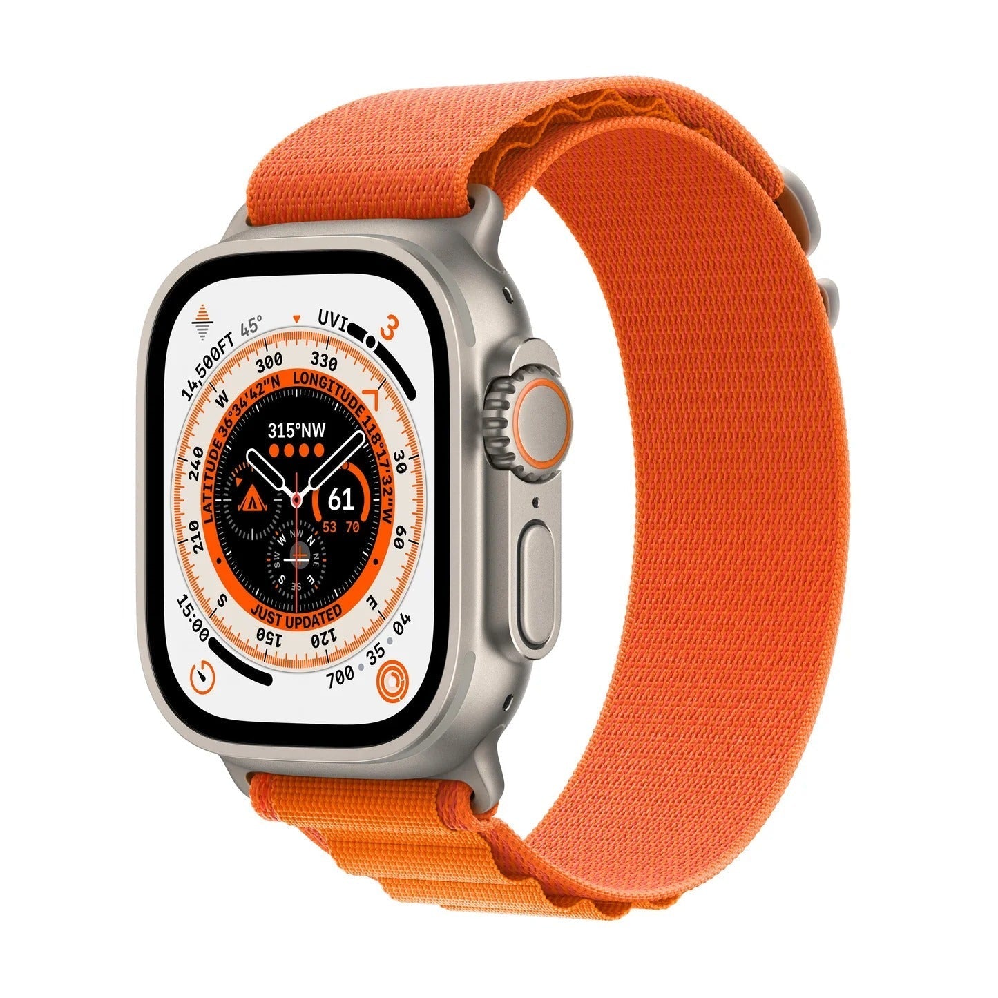 Apple Watch Strap Orange Alpine Loop - PineApple
