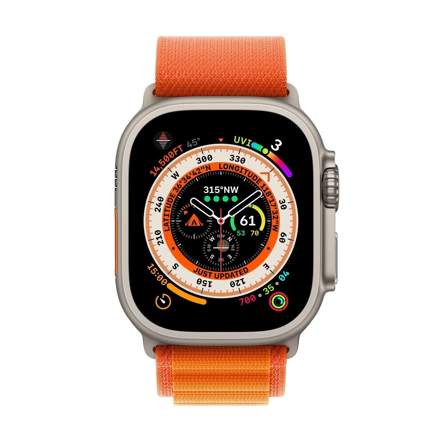 Apple Watch Strap Orange Alpine Loop - PineApple